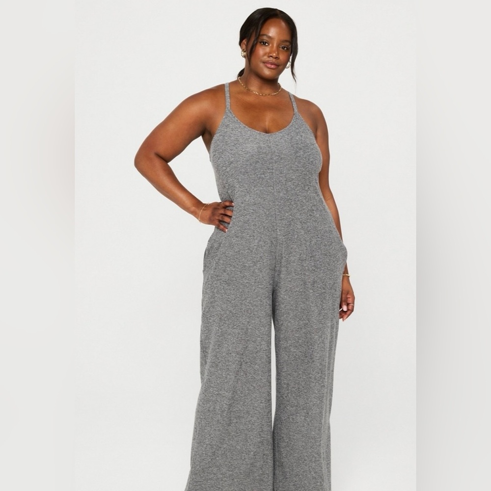 Fabletics Charcoal Grey Heather Cloud Jersey Wide… - image 4